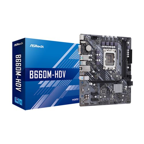 Motherboard ASROCK B660M-HDV mATX LGA1700 con Chipset Intel B660 para PCs de alto rendimiento