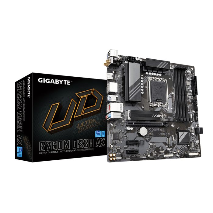 Placa Base Gigabyte B760M DS3H AX Micro ATX LGA1700 con Chipset Intel B760 - Alto Rendimiento