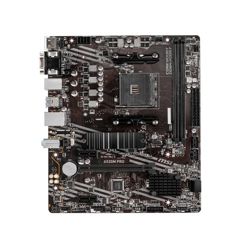 Motherboard MSI A520M PRO mATX AMD AM4 - Óptima compatibilidad y rendimiento garantizado