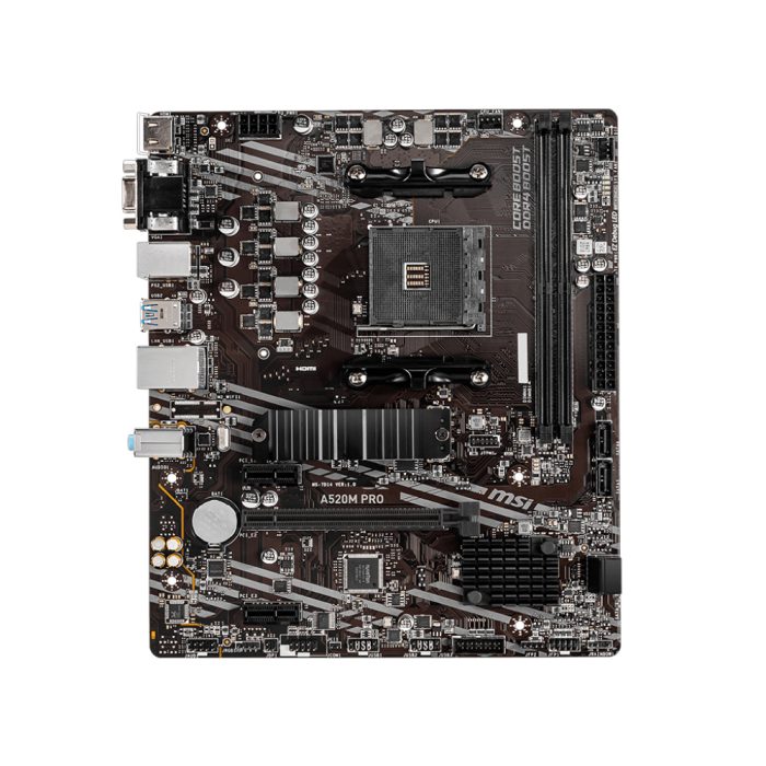 Motherboard MSI A520M PRO mATX AMD AM4 - Óptima compatibilidad y rendimiento garantizado