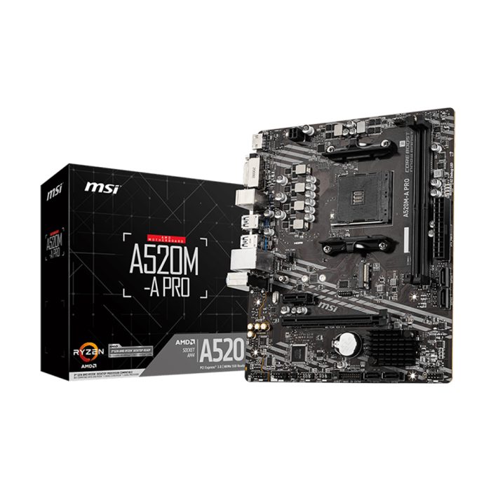 Placa Base MSI B550M-A PRO AM4 M-ATX, Soporte DDR4, HDMI y USB 3.2, Ideal para Gaming
