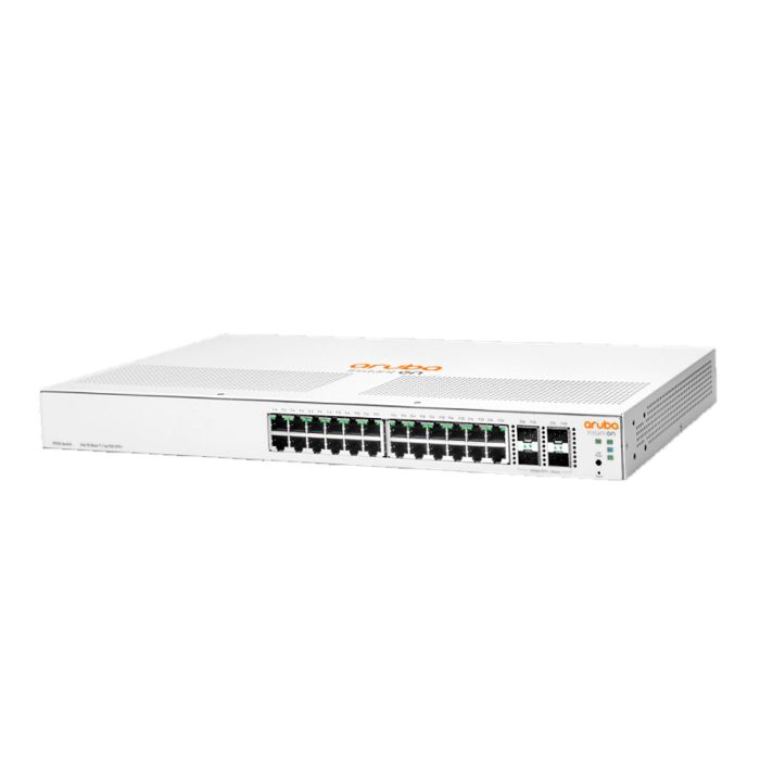 Switch HPE Aruba Instant On 1930 - 24 Puertos Gigabit, 4 SFP, Alta Velocidad para Redes Eficientes