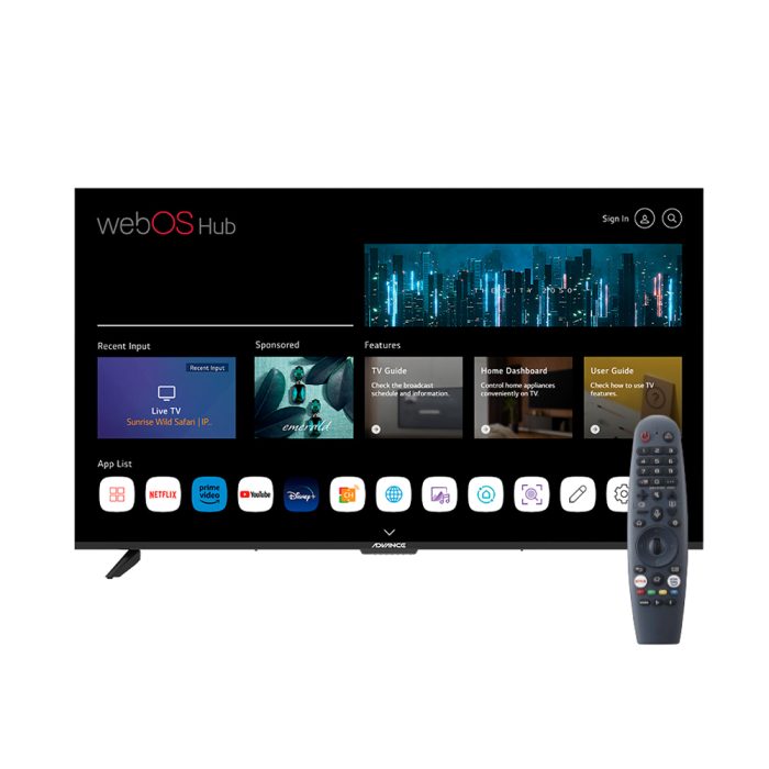 Televisor Smart Advance WADV32HPE de 32” HD 1366x768, Conectividad Wireless y Bluetooth