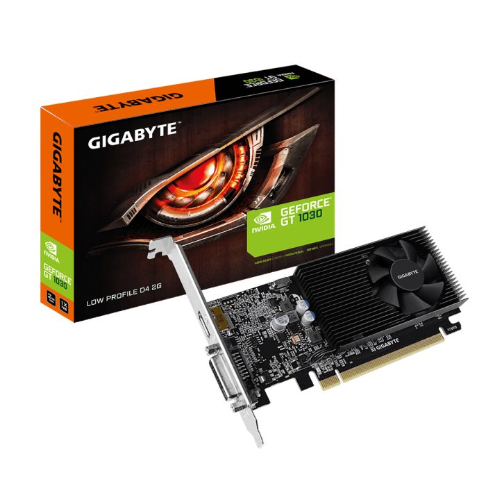 Tarjeta Gráfica Gigabyte Nvidia GeForce GT 1030, 2GB DDR4 64-bit, Ideal para PCs Compactos