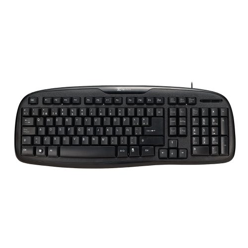 Teclado Klip Xtreme KKS-050S USB Español Negro Azabache - Diseño Elegante y Funcional para PC