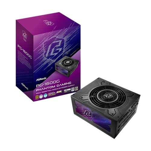 Fuente de alimentación Asrock PG-1600G 1600W ATX 80 Plus Gold - Eficiencia y Potencia para tu PC