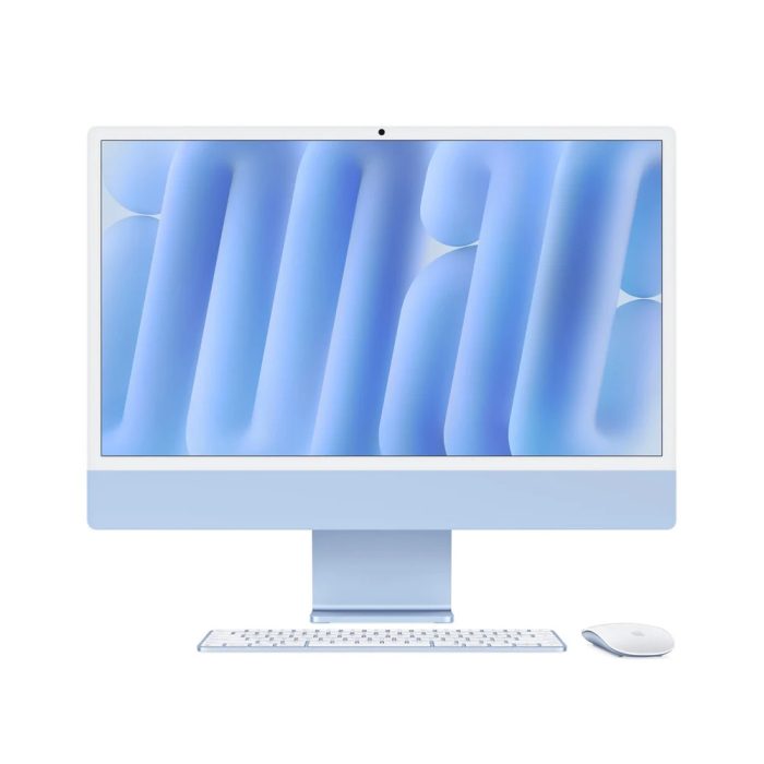 iMac Apple 24" M4 Octa-Core 16GB RAM, 256GB SSD, 4.5K Azul - Computador Todo en Uno Rápido y Elegante