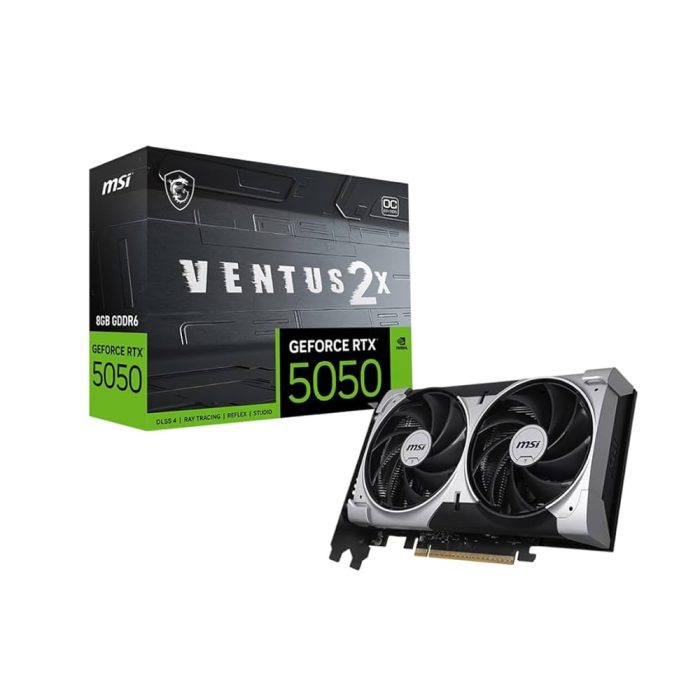 MSI GeForce RTX 5050 Ventus X2 OC 8GB: Tarjeta Gráfica de Alto Rendimiento para Juegos