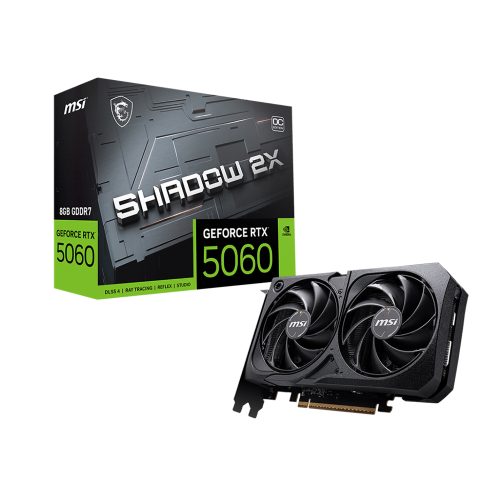 MSI GeForce RTX 5060 8GB SHADOW - Rendimiento Superior con Doble Ventilador y Overclocking