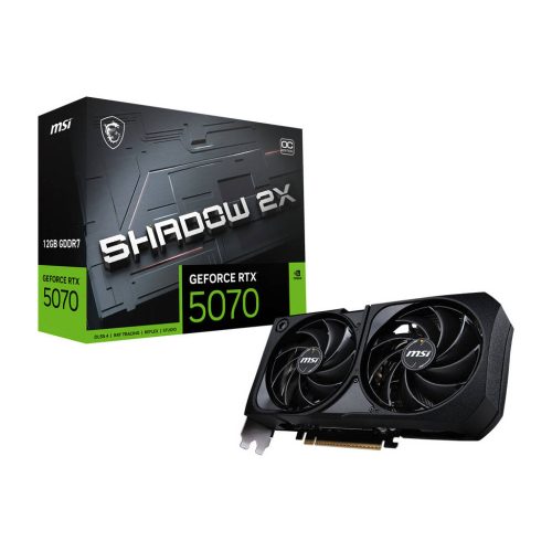 MSI GeForce RTX 5070 12GB Shadow - Tarjeta Gráfica Rápida y Poderosa para Gamers y Creativos