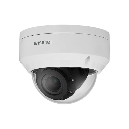 Cámara de red Wisenet ANV-L7082R 4MP - Cúpula Blanca, Visión Nocturna 30m, Varifocal IP66, Resistente al Vandalismo