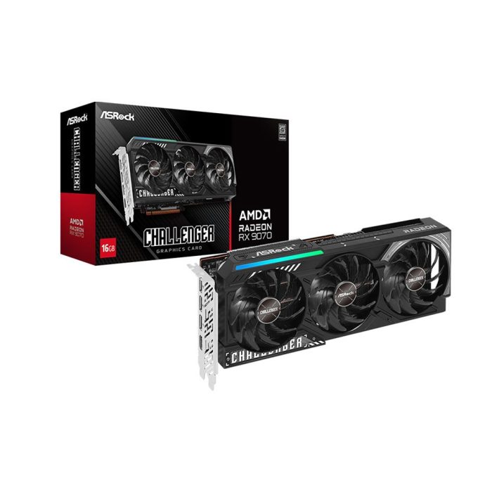 ASRock RX9070 - Tarjeta Gráfica 16GB GDDR6 para Gaming | Rendimiento Superior y Velocidad Extrema