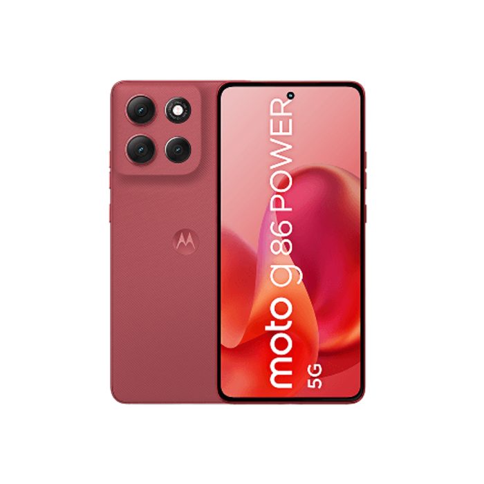 Motorola G86 Power - Smartphone Android 256 GB Cherry, pantalla táctil, gran rendimiento y diseño elegante.
