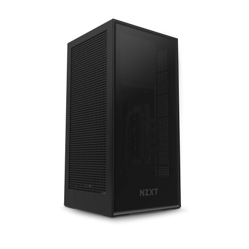 NZXT H1 Case en Negro: PC Compacto con Watercooler, Riser Card y Fuente SFX - Ideal para Gamers