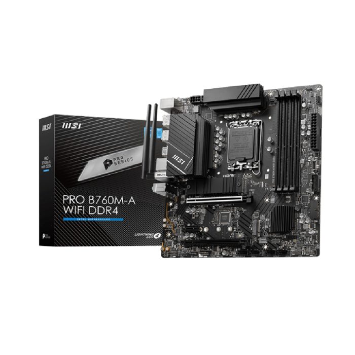 Placa Base MSI PRO B760M-A Wifi DDR5 - Compacta y Rápida, Ideal para Tu PC Gamer