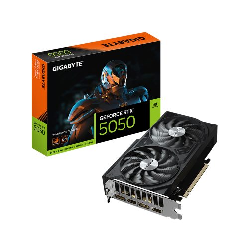 Tarjeta Gráfica GIGABYTE GeForce RTX 5050 8GB 128bit con Tecnología WINDFORCE y Rendimiento Óptimo