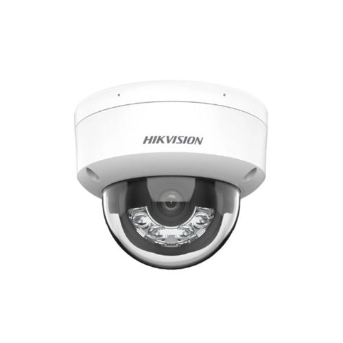 Cámara Domo IP HIKVISION 4MP con Acusense, Luz Híbrida, Lente 2.8mm y Audio - Visión Nocturna IR 30m