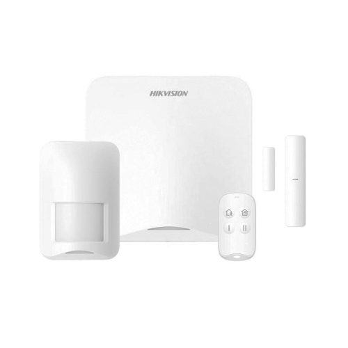 Kit de Alarma HIKVISION AX Home 4G - Sistema de Seguridad con Panel, PIR, Magnéticos y Pulsador, 16 Zonas