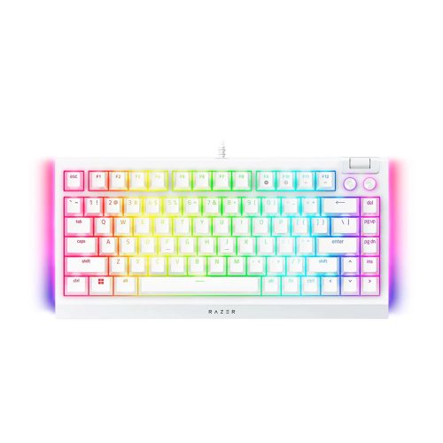 Teclado mecánico Razer BlackWidow V4 75% - Switches naranjas, 8000 Hz, retroiluminación Chroma, US