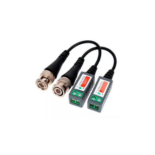 Adaptador Balun Dahua NV-UTP202L para cámara y DVR, transmisión UTP, par de conectores BNC