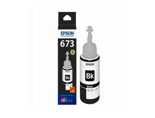 Tinta Epson 673 Negra T673520, Compatible con Impresoras L800, L805, L810 - Calidad Profesional