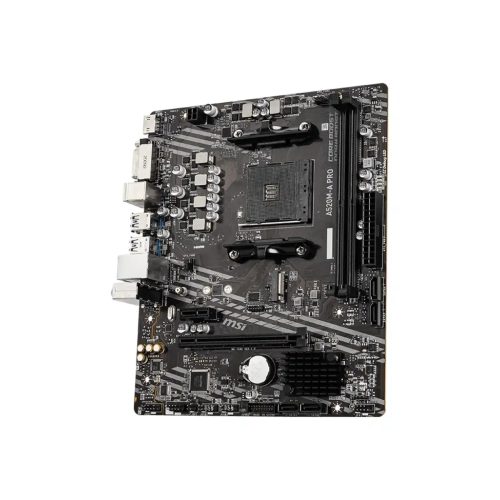 Placa Madre MSI A520M-A Pro AM4, RAM DDR4 hasta 4600MHz, Ideal para Gaming y Mejor Rendimiento