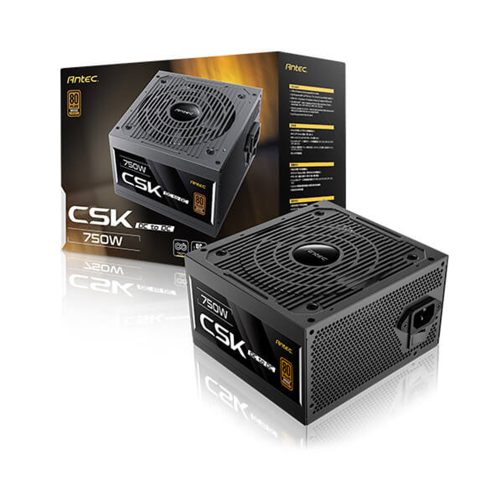 Fuente de Alimentación Antec CSK DC GB 750W 80+ Bronze - Alta Eficiencia y Confiabilidad para Gaming