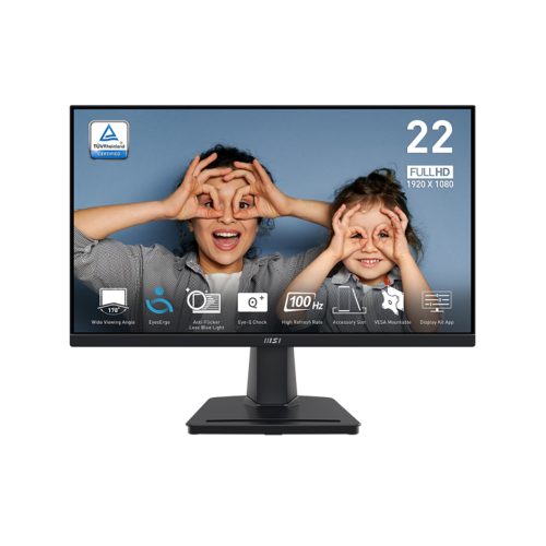 Monitor MSI Pro-MP225V de 22" VA, 100Hz, Conexión VGA - Ideal para Trabajo y Entretenimiento