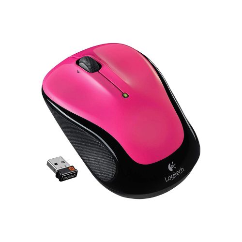 Mouse Inalámbrico Logitech M325 en Rosa Brillante, Ideal para Navegación Rápida y Cómoda