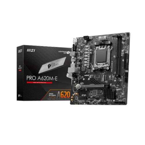 Placa base MSI A620M-E DDR5, rendimiento optimizado y compatibilidad avanzada para tus proyectos.