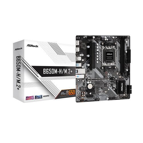 Placa Madre ASRock B650M-H/M.2+ AM5 Micro ATX DDR5 - Rendimiento Avanzado y Conectividad Optimizada