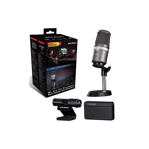 Kit Streaming Avermedia Live Streamer 311 - Captura 1080p60 Full HD con Micrófono USB para Gaming