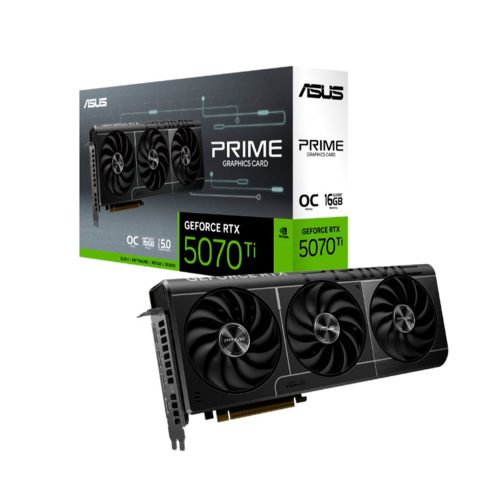 ASUS Prime RTX 5070 Ti | Tarjeta Gráfica NVIDIA GeForce | PCIe 5.0, GDDR7, HDMI y DisplayPort