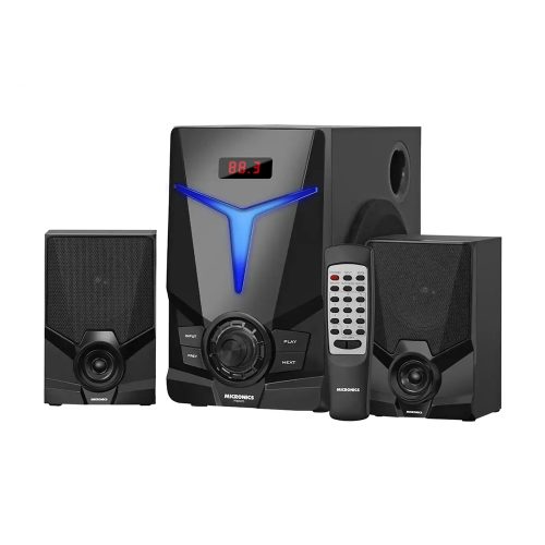 Subwoofer Micronics Fiero S7000ktv 80W con Bluetooth, USB, SD, AUX y FM - Sonido Potente y Versátil