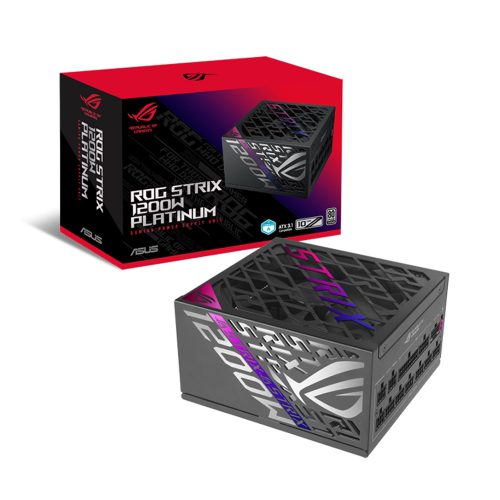 Fuente ASUS ROG Strix 1200W Gaming Platinum, alta eficiencia, diseño optimizado y rendimiento superior.