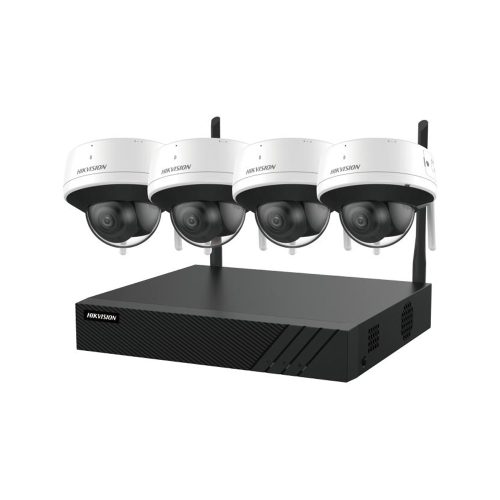Kit HIKVISION EasyLink WiFi 6 con NVR 8CH y 4 cámaras domo 4MP, Conectividad WiFi, Ideal para Seguridad