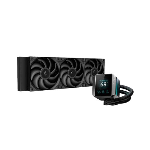 Sistema de enfriamiento líquido Deepcool Mystique 360 con 3 ventiladores de alto rendimiento, negro