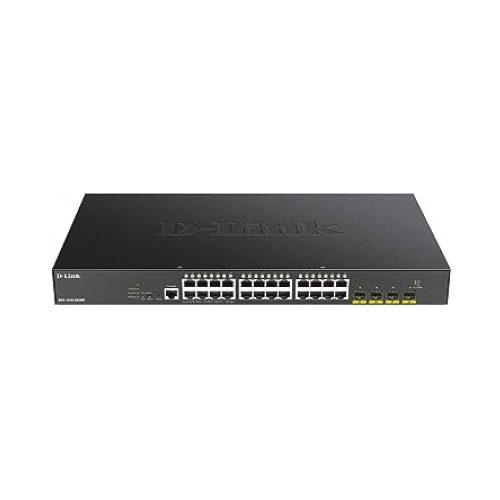 Switch D-Link DGS-1250-28XMP de 28 Puertos Gigabit PoE+ y 10GbE SFP+, Gestión L2+, 370W PoE