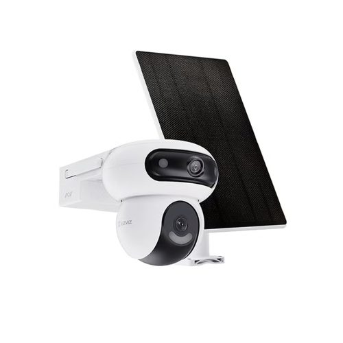 Cámara IP EZVIZ DUAL Exterior 4MP con WiFi/4G, Batería de 10,400mAh y Panel Solar 8W
