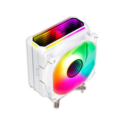 Cooler CPU Antryx Mirage Infinity Blanco ARGB con Iluminación RGB y Eficiente Refrigeración