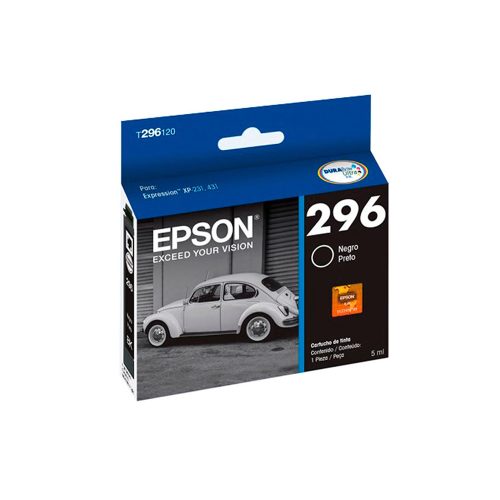 Cartucho de tinta Epson 296 Negro para impresoras XP-231, 241, 431 y 441 - Alta calidad de impresión