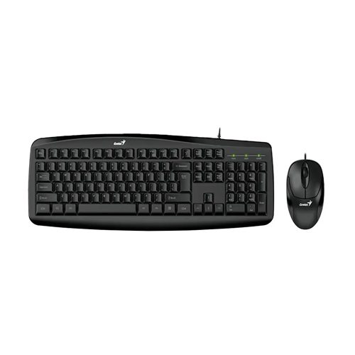 Combo Genius KM-200: Teclado y Mouse Inalámbricos, 800 DPI, Color Negro, Alta Compatibilidad