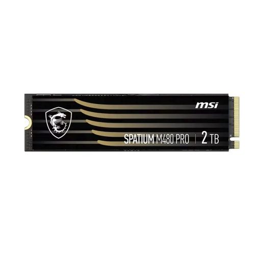 SSD M.2 PCIe MSI Spatium M480 Pro 2TB NVMe 2280 - Velocidad Ultra Rápida para Gaming y Edición