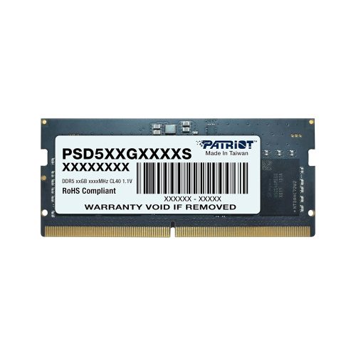 Memoria SODIMM Patriot Signature 8GB DDR5 4800MHz CL40 1.1V 288-pin para laptops