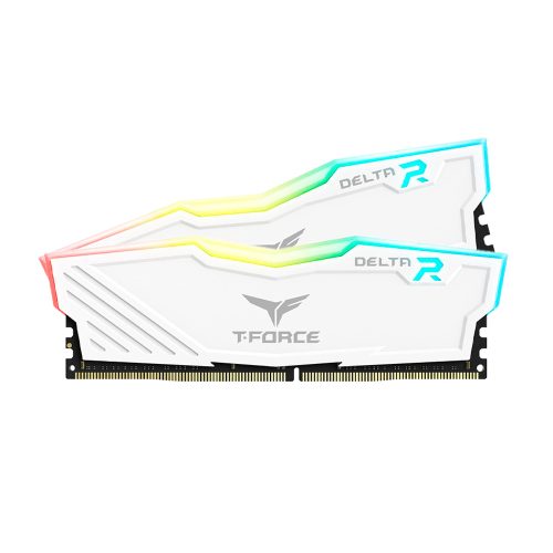 Memoria RAM TEAMGROUP T-FORCE DELTA RGB 16GB 3600MHz DDR4 CL18 Blanca Dual Channel