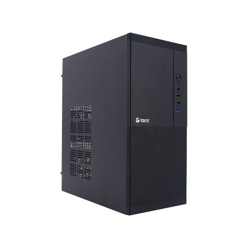 Case Teros TE-1033 Micro ATX Negro con Fuente 250W | Diseño Compacto y Estilo Elegante