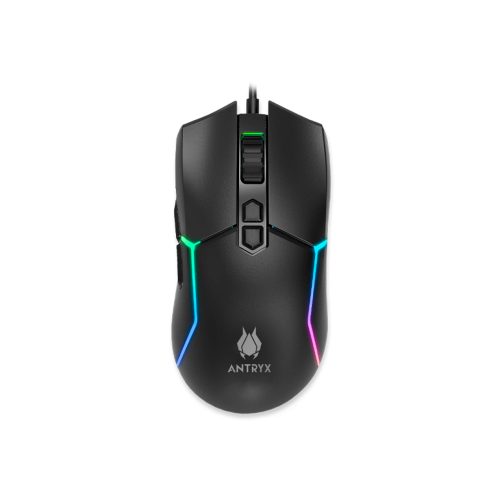 MOUSE Gaming ANTRYX M770 RGB 12.8K Alta Precisión Personalizable Ergonomía Colorido