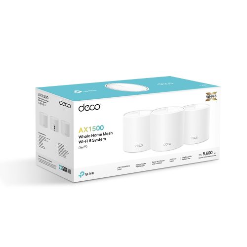 Router Mesh TP-Link Deco X10-3 AX1500 Triple Pack Wi-Fi 6 Cobertura Completa y Alta Velocidad