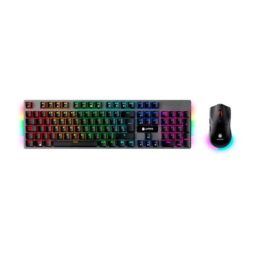 Teclado y Mouse Gaming ANTRYX GC-4500 SW-BLUE RGB Mecánico Inalámbrico y USB