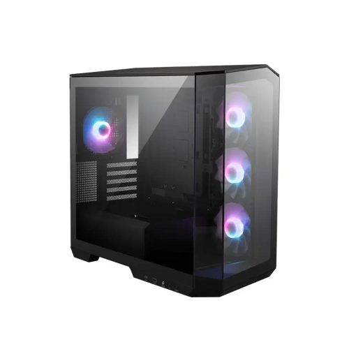 Case Mid Tower MSI MAG PANO 100R PZ RGB Ventilación Panel Templado Negro